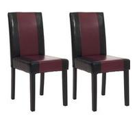 Lot de 2 chaise mendler en bois non empilable non pliable H. 90 cm interieur noir Noir G