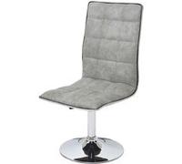 2x Chaise De Salle À Manger Hwc-C41, Fauteuil, Tissu Vintage Gris Béton Gris