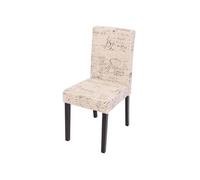 Lot De 2 Chaises De Séjour Littau Tissu Words Fabric, Pieds Foncés Multicolore