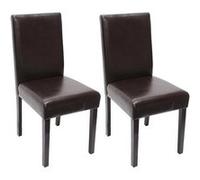 Lot de 2 chaise mendler interieur en plastique marron H. 90 cm Marron G