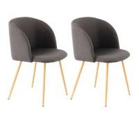Lot de 2 Chaises Déco "Celina" 84 cm Noir