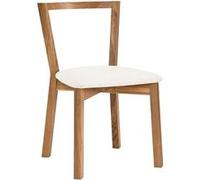 Lot de 2 Chaises Design "Cee" 75cm Chêne & Blanc