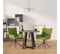 Lot de 2 chaise Vidaxl interieur non pliable en plastique H. 85.5 cm vert vert G