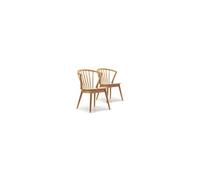Lot de 2 chaise vs venta stock en bois massif non empilable non pliable interieur H. 84 cm
