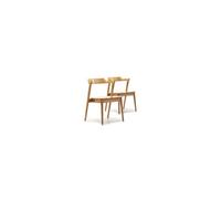 Lot de 2 chaise vs venta stock H. 76 cm non empilable non pliable en bois massif interieur