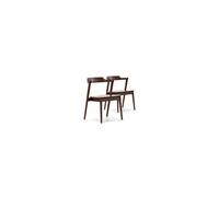 Lot de 2 chaise vs venta stock interieur non empilable non pliable en bois massif H. 76 cm