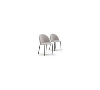 Lot de 2 chaise vs venta stock interieur non empilable non pliable H. 78 cm en metal beige