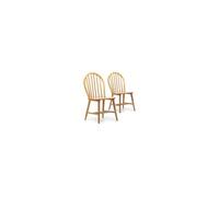 Lot de 2 chaise vs venta stock interieur non empilable non pliable H. 92 cm en bois massif