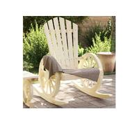 Chaise à Bascule AdiRondack Fauteuil Siège Terrasse Bois de Sapin Massif vidaXL
