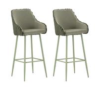 Lot de 2 Tabourets de Bar "Alaska" 111cm Vert