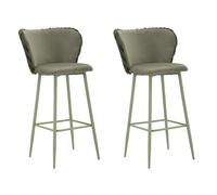 Lot de 2 Tabourets de Bar "Alaska" 106cm Vert