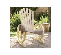 Lot de 2 Chaises de Jardin AdiRondack, Fauteuils avec Dossier, Sièges avec Accoudoirs Terrasse Patio Extérieur, Bois 365091