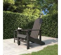 Lot de 2 Chaises de Jardin Adirondack Sièges Patio Terrasse PEHD Blanc vidaXL