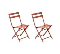 Lot De 2 Chaises De Jardin Métal Pliante Greensboro Ambre- Hespéride Multicolore