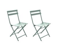 Lot De 2 Chaises De Jardin Métal Pliante Greensboro Olive - Hespéride Multicolore