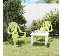Lot de 2 Chaises de Jardin pour Enfants Siège de Patio Tout-petit PP vidaXL