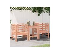 Lot de 2 Chaises de Jardin, Sièges avec Accoudoirs, Fauteuils avec Dossier, Meubles de Jardin Patio, Scandinave, Bois Massif de Douglas 825133