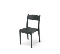 Lot de 2 Chaises de jardin Vesta - 46 x 52 x 82 cm - Gris anthracite