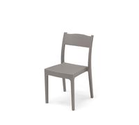 Lot de 2 Chaises de jardin Vesta - 46 x 52 x 82 cm - Gris taupe