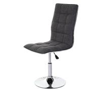 Mendler - Lot de 2 chaises de séjour HWC-C41 - réglable en hauteur - Gris clair