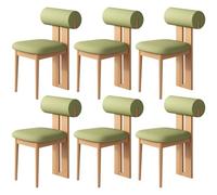 Lot de 2 chaises de salle à manger élégantes en bois massif - 4 ou 6 chaises de cuisine durables avec forte capacité de charge pour restaurants, salons et salles d'étude - Modernisation élégante du