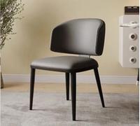 Lot de 2 chaises de salle à manger élégantes en cuir avec coussins rembourrés et dossier haut - Parfait pour la cuisine, le salon, la chambre à coucher et la baignoire.