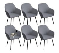 Lot de 2 chaises de salle à manger élégantes et imperméables en cuir - Chaises d'appoint modernes rembourrées avec pieds en métal durable pour salle à manger, comptoir de bar et décoration d'intérieur