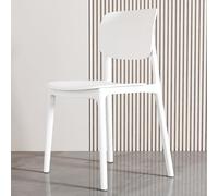 Lot de 2 chaises de salle à manger empilables en plastique légères et portables pour chambre à coucher, salon, de qualité commerciale, intérieur/extérieur, 45,7 x 43,2 x 78,7 cm