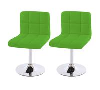 Lot de 2 chaise mendler interieur non pliable H. 80 cm en metal vert Vert G