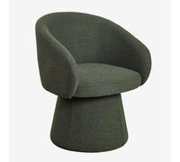 Lot de 2 chaises de salle à manger pivotantes rembourrées Flavian avec accoudoirs