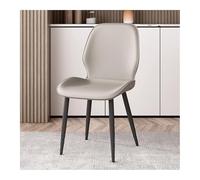 Lot de 2 chaises de salle à manger rembourrées en simili cuir avec pieds en métal, chaises modernes de cuisine et de salle à manger, tabouret de maquillage, sièges de réception