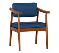 Lot de 2 chaises de salle à manger rembourrées en similicuir pour salle à manger de style rétro avec dossier pour une expérience de repas confortable et élégante