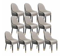 Lot de 2 chaises de salle à manger rembourrées modernes en bois massif avec dossier pour cuisine et salle à manger, meubles élégants et confortables pour décoration d'intérieur