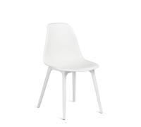 Lot de 2 chaises de salle à manger Scand en polypropylène Blanc