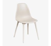 Lot De 2 Chaises De Salle À Manger Scand En Polypropylène Tapioca Beige