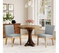 Lot de 2 Chaises - Design Rétro Élégant, Dossier Haut, Structure en Bois Robuste, Confort Classique pour Cuisine - gris