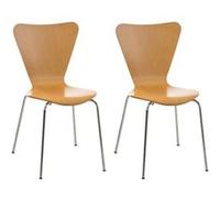 Lot de 2 chaises empilables Calisto , Nature Nature G