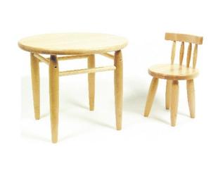 Lot de 2 chaises en bois massif Legler