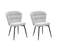 CHAISE LOSANNA GRIS ENSEMBLE DE 2 PCS