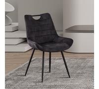 Lot de 2 chaises en velours MARINA