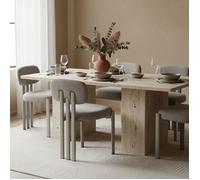 Lot De 2 Chaises - Home Deco Factory - Emilia - Design - Rembourrées - Grises