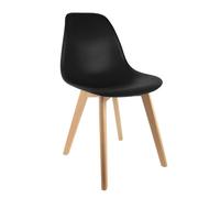 Lot de 2 Chaises - HOME DECO FACTORY - Scandinaves - Noires