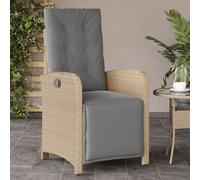 Lot de 2 Chaises Inclinables de Jardin Repose-pied Sièges Terrasse Noir vidaXL