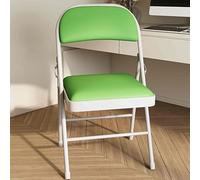 Lot de 2 chaises pliantes confortables - Utilisation intérieur/extérieur - Coussin en cuir synthétique Capacité de charge 150 kg Idéal pour événements, mariages, fêtes, bureau, salle à manger et