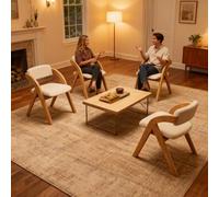 Lot de 2 chaises pliantes modernes en bois confortables et rembourrées, pas de montage nécessaire, design peu encombrant pour salle à manger, mariage, banquet, événement