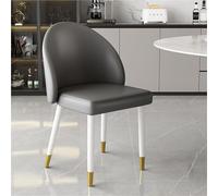 Lot De 2 Chaises Salle À Manger en Cuir Synthétique, Dossier Incurvé, Chaise Cuisine sans Accoudoirs, for Maquillage, Négociation, Bureau Loisirs(Color 18)