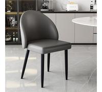 Lot De 2 Chaises Salle À Manger en Cuir Synthétique, Dossier Incurvé, Chaise Cuisine sans Accoudoirs, for Maquillage, Négociation, Bureau Loisirs(Color 3)