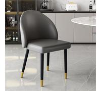 Lot De 2 Chaises Salle À Manger en Cuir Synthétique, Dossier Incurvé, Chaise Cuisine sans Accoudoirs, for Maquillage, Négociation, Bureau Loisirs(Color 8)