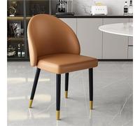 Lot De 2 Chaises Salle À Manger en Cuir Synthétique, Dossier Incurvé, Chaise Cuisine sans Accoudoirs, for Maquillage, Négociation, Bureau Loisirs(Color 10)
