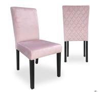 Lot de 2 chaises Shaliman Velours Rose